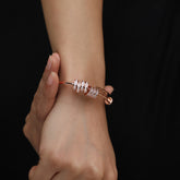 7 Rings Rose Gold Bracelet